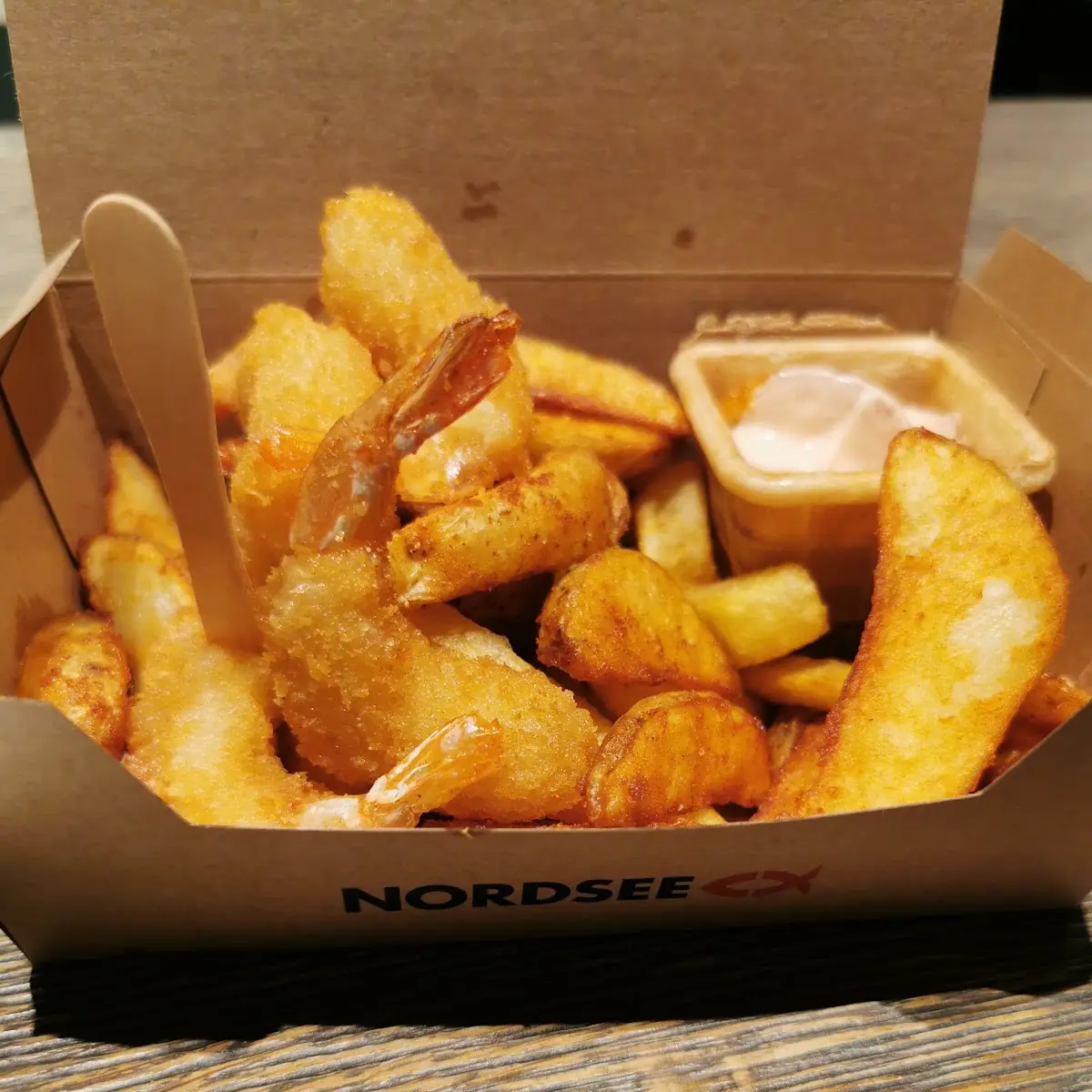 Garnelen Kartoffel Box