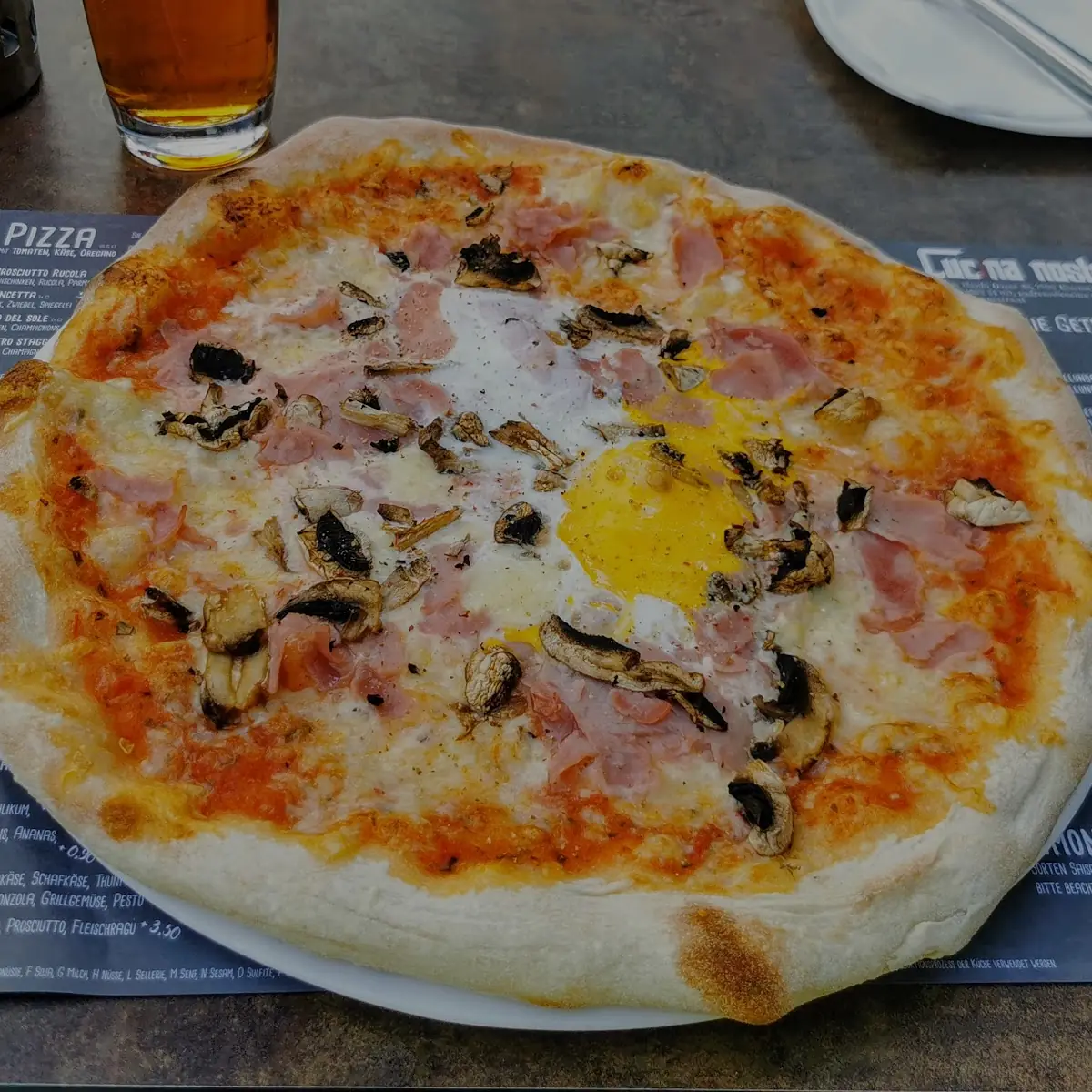 Pizza Uovo Del Sole