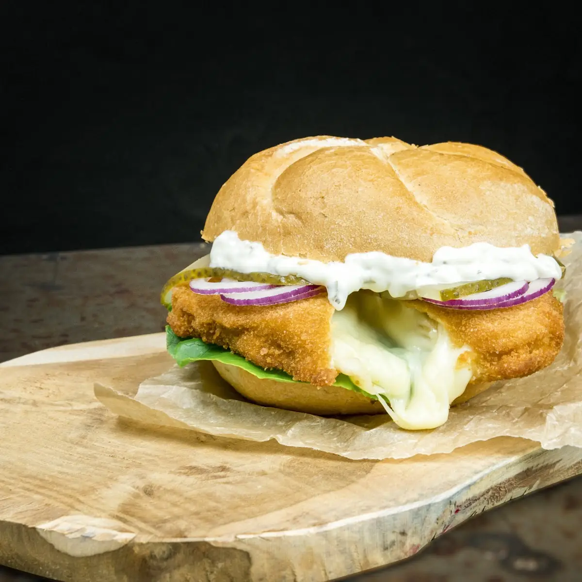Hühner Cordon Bleu Semmel