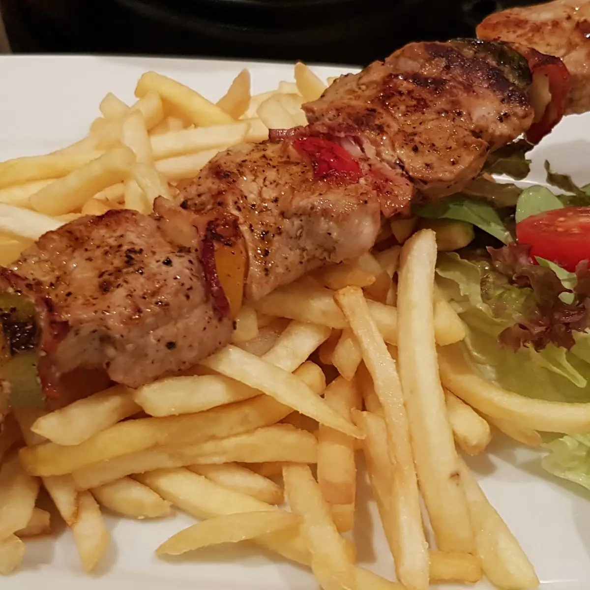 Grillspieß Mit Lungenbraten