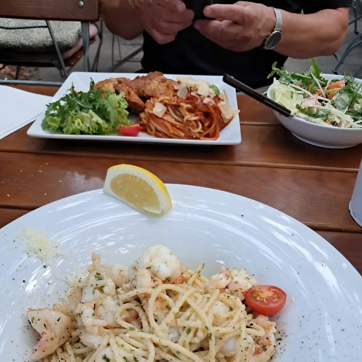 Spagetti Mit Garnelen