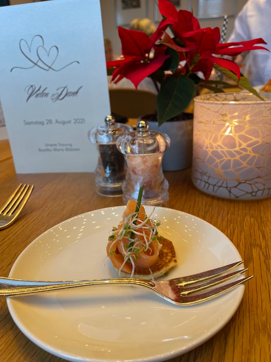Salmon with Pancake, Restaurant Babenwohl in Bregenz