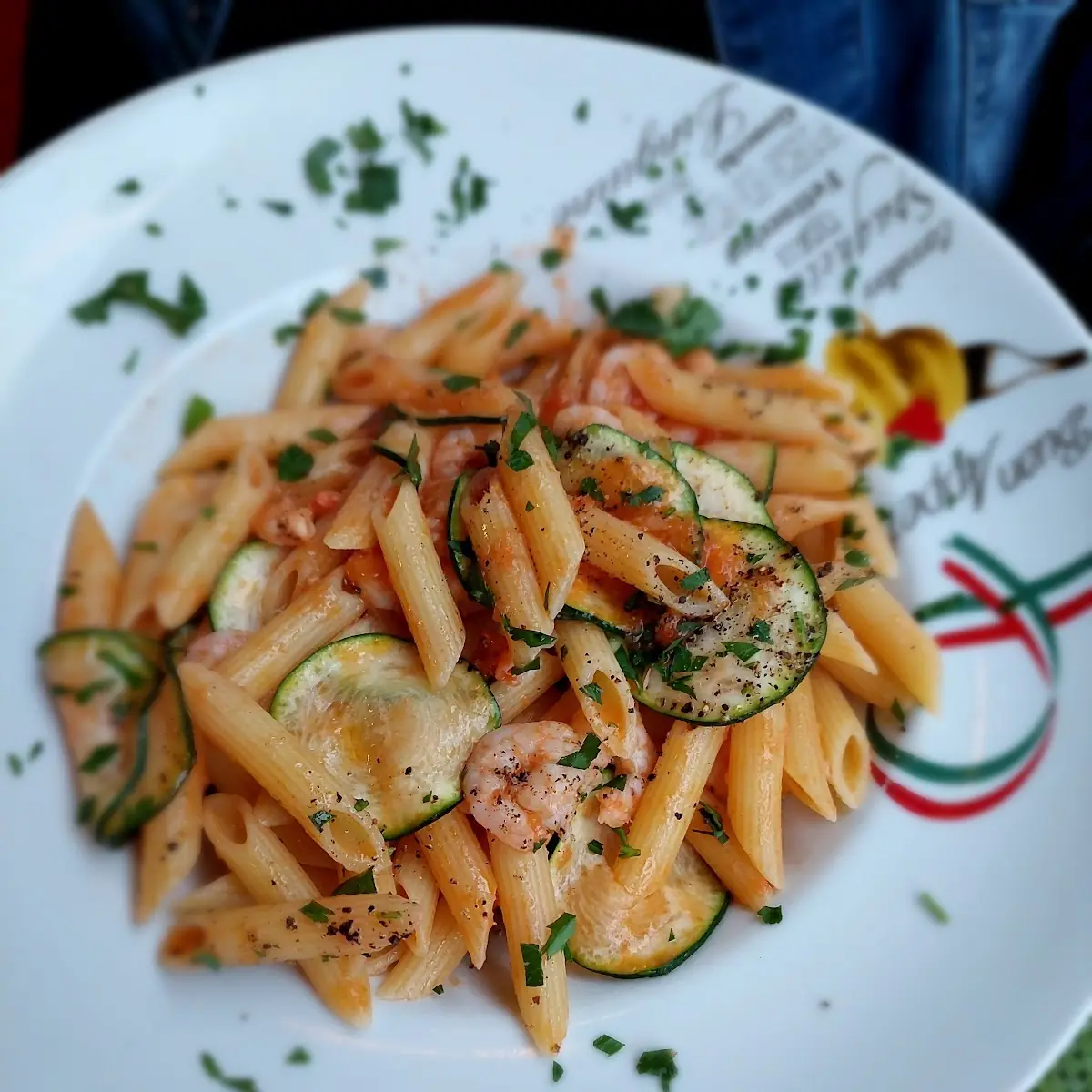 Pasta Con Zucchine E Gambretti