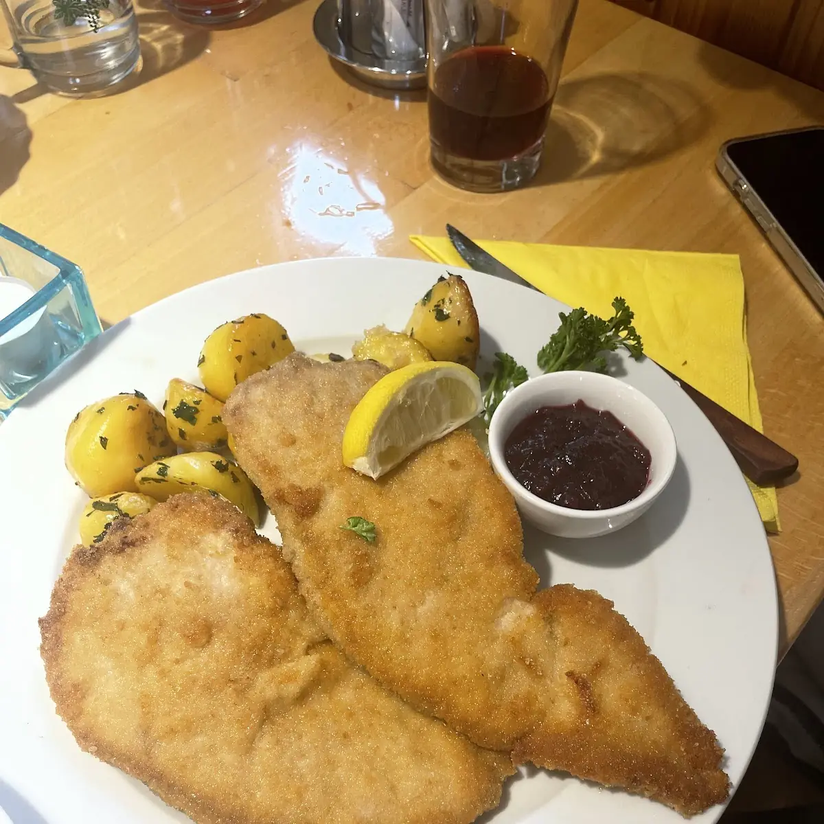 Wienerschnitzel Mit Bratkartoffeln