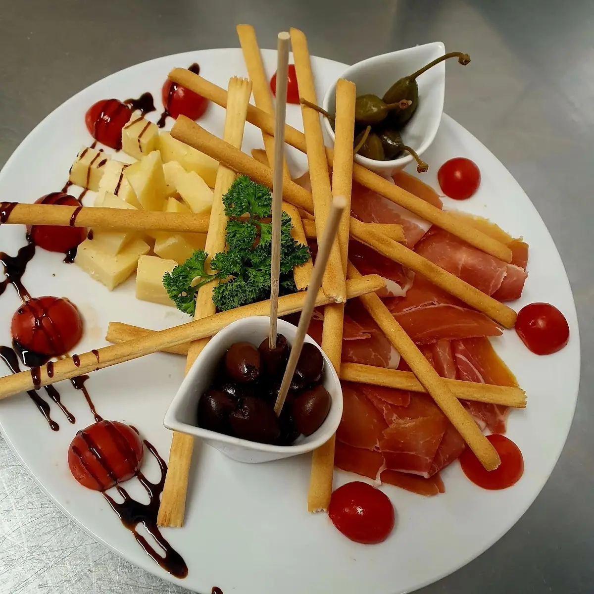 Antipasti Zur Flasche Wein
