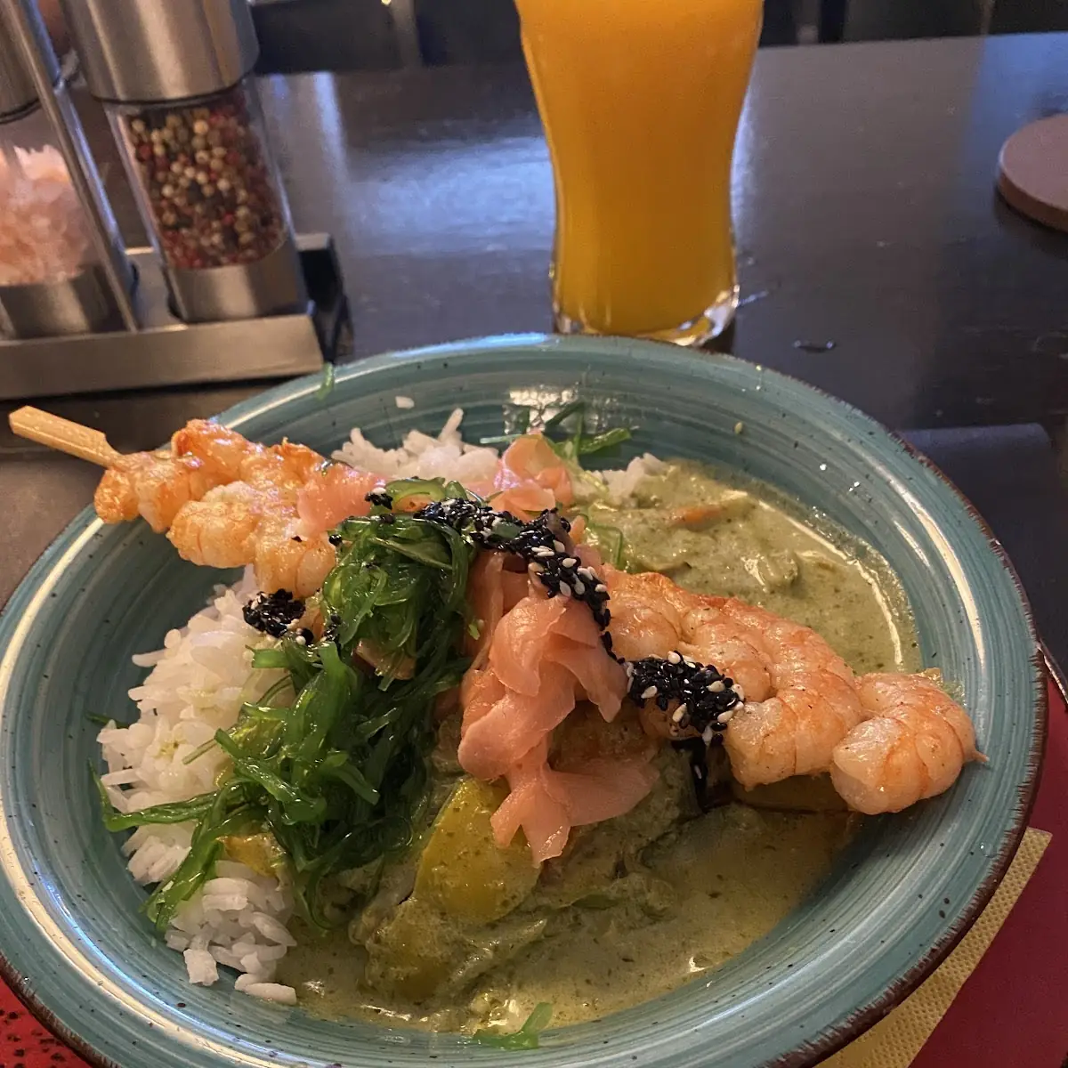 Thai Curry Mit Garnelen