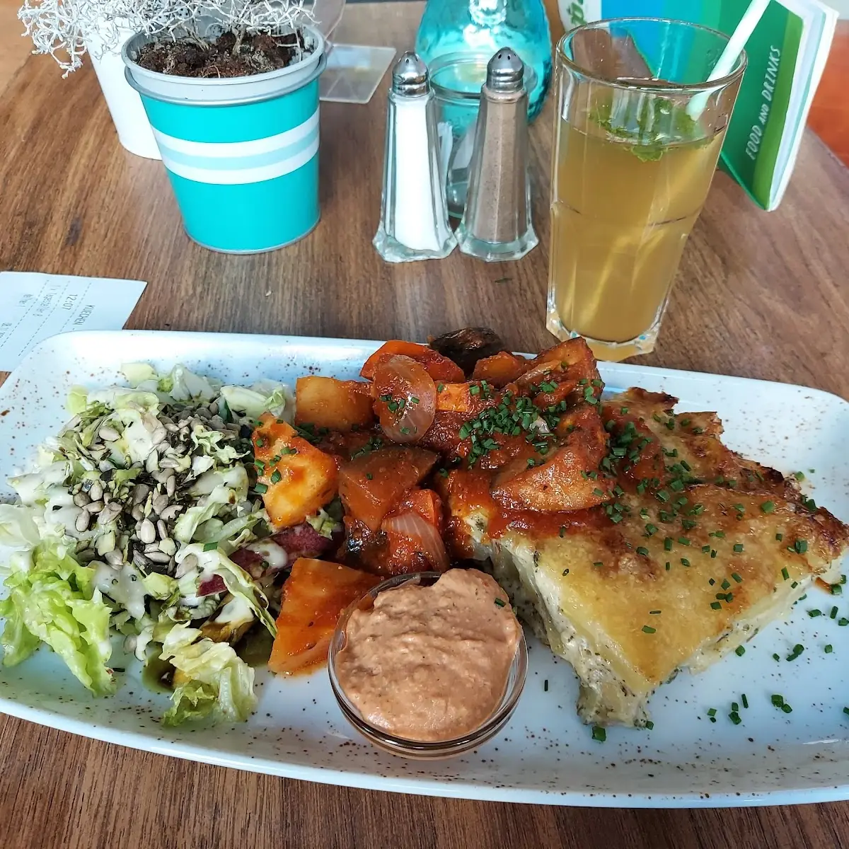 Kartoffelgratin Mit Geschmortem Gemüse