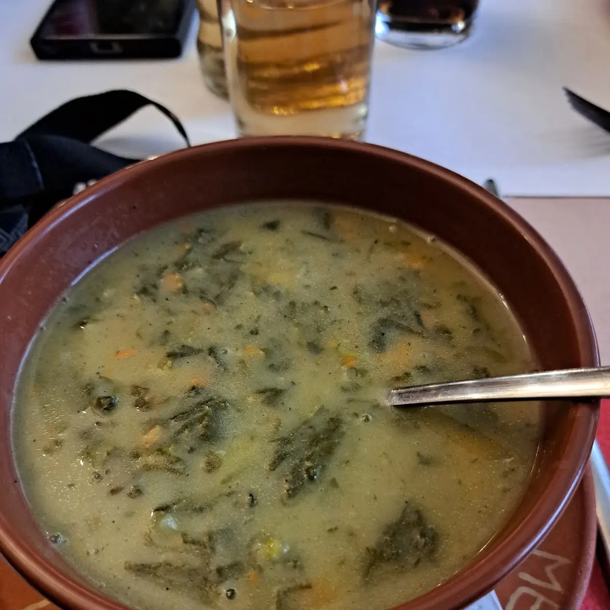 Gemüse - Spinat Suppe