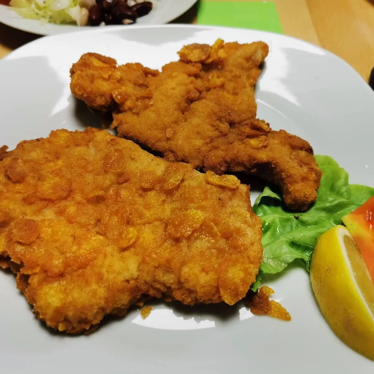 Putenschnitzel In Cornflakespanier