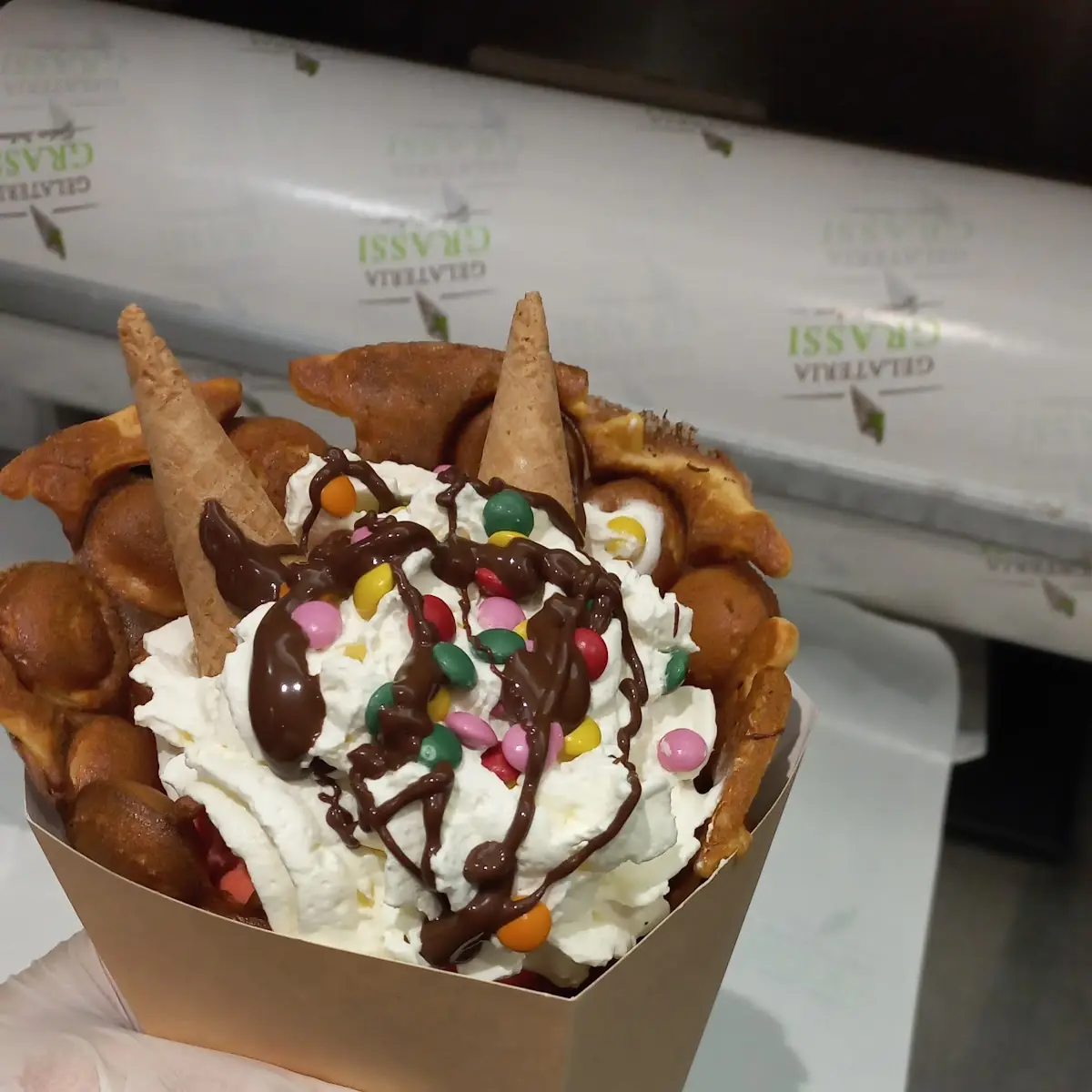 Bubble Waffel Box