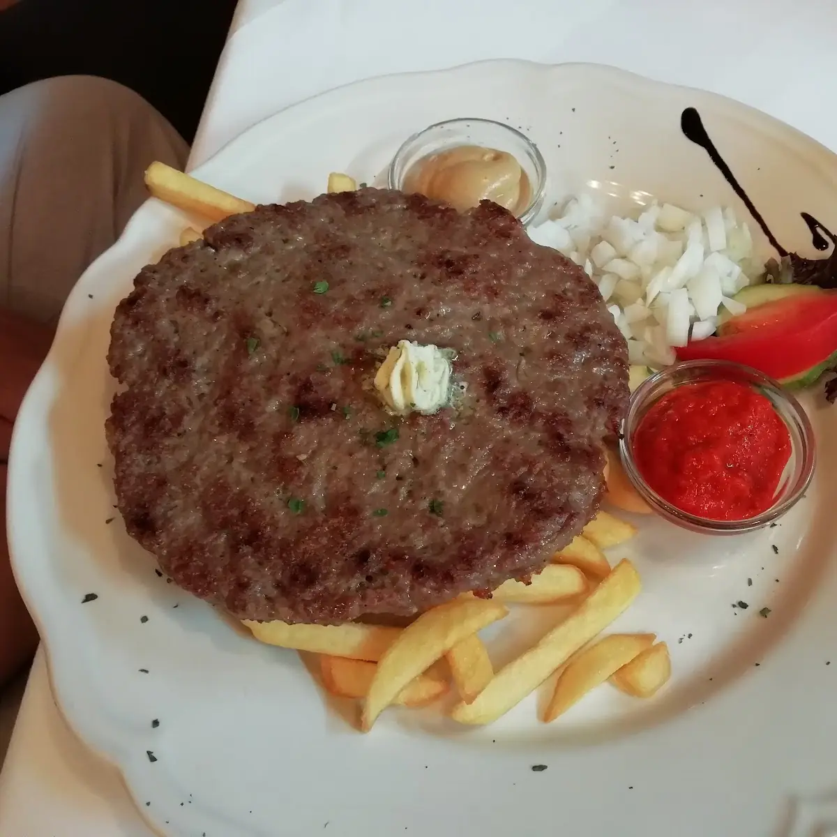 Бургер Из Говядины С Картофелем