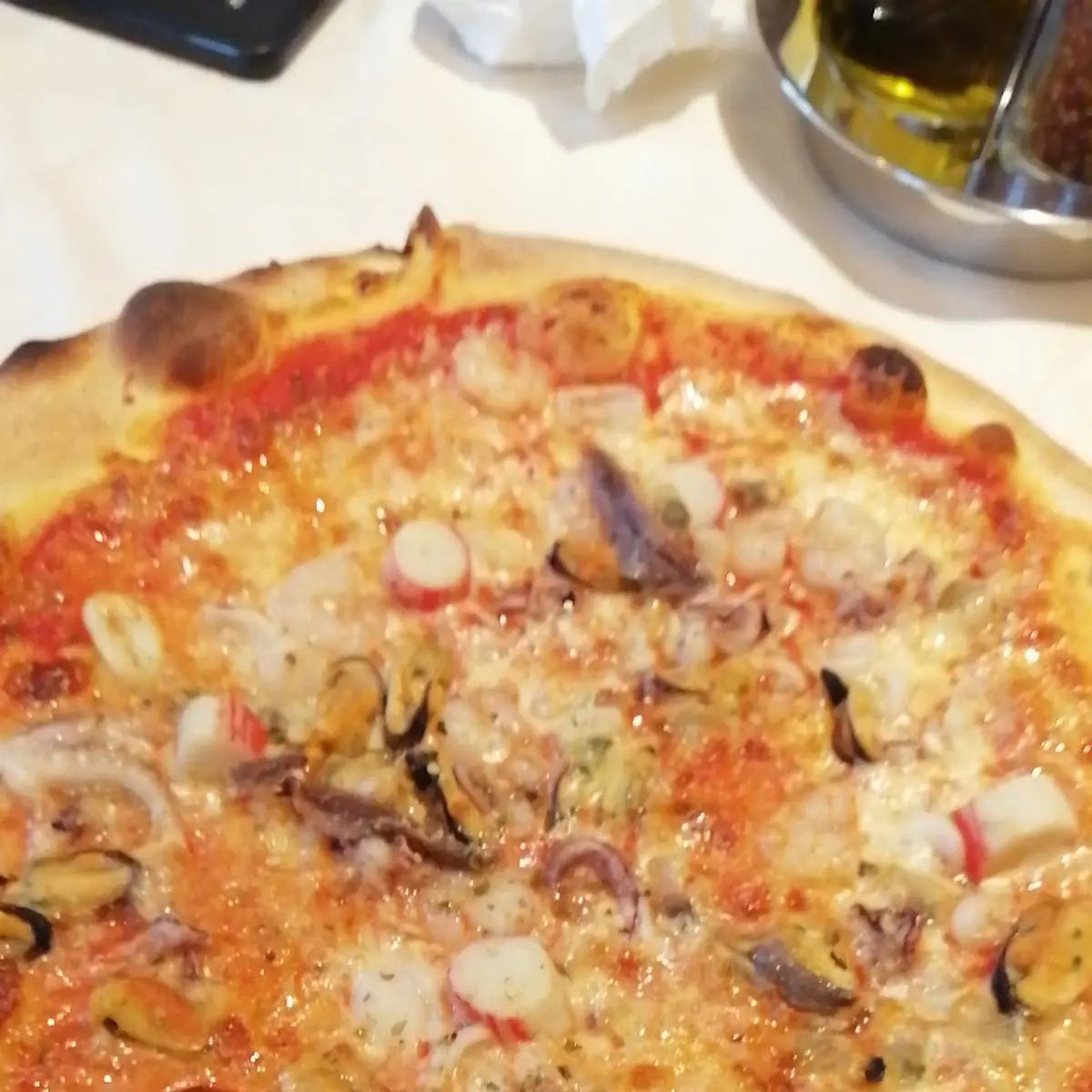 Pizza Mit Meeresfrüchten