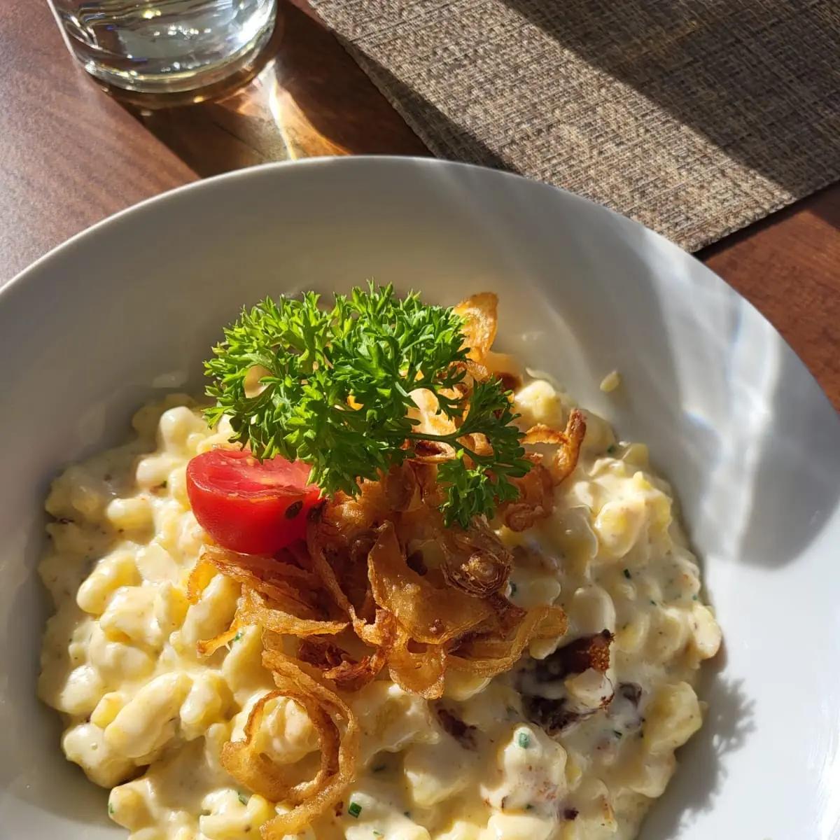 Käsespätzle Mit Röstzwiebeln