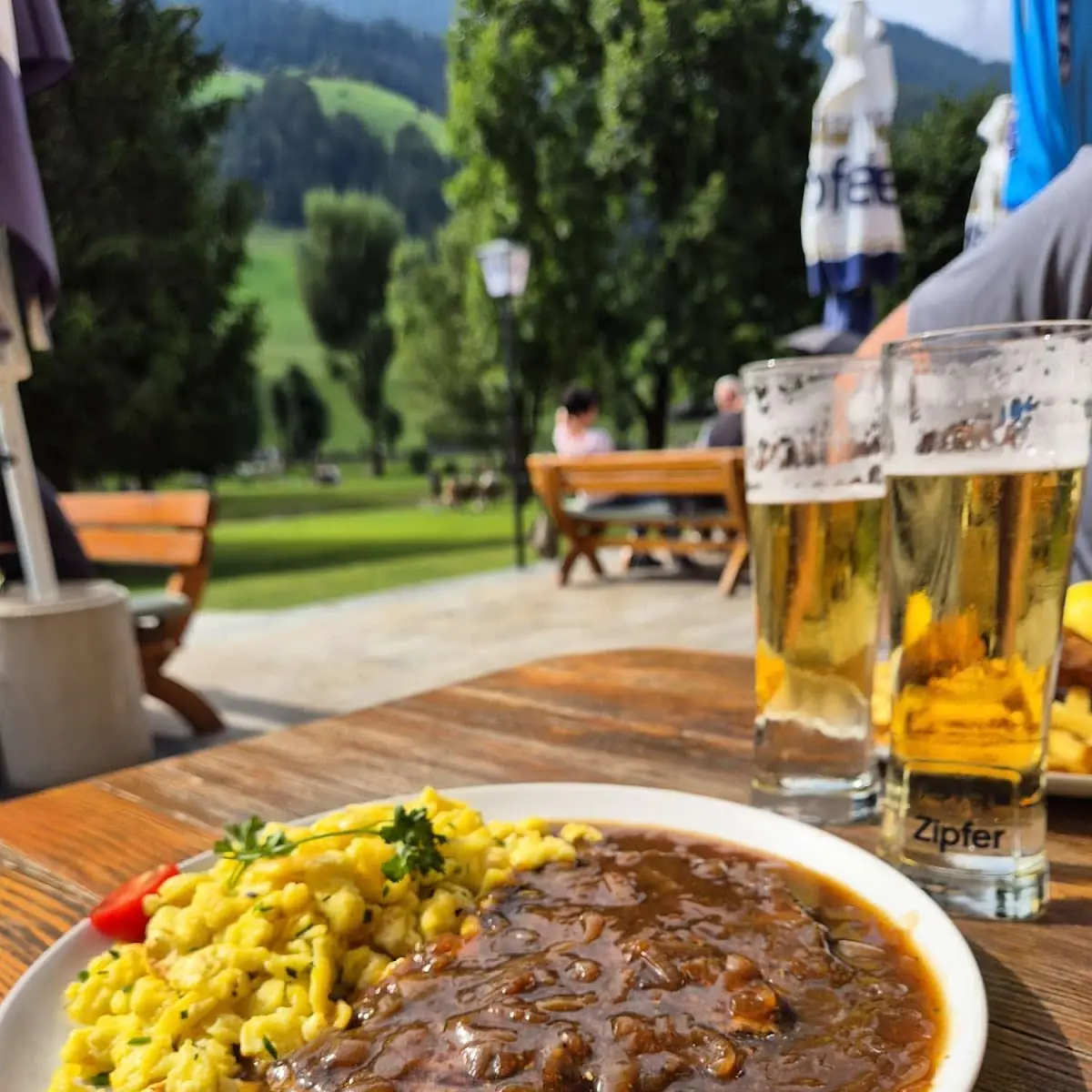 Zwiebelrostbraten Und Grillteller