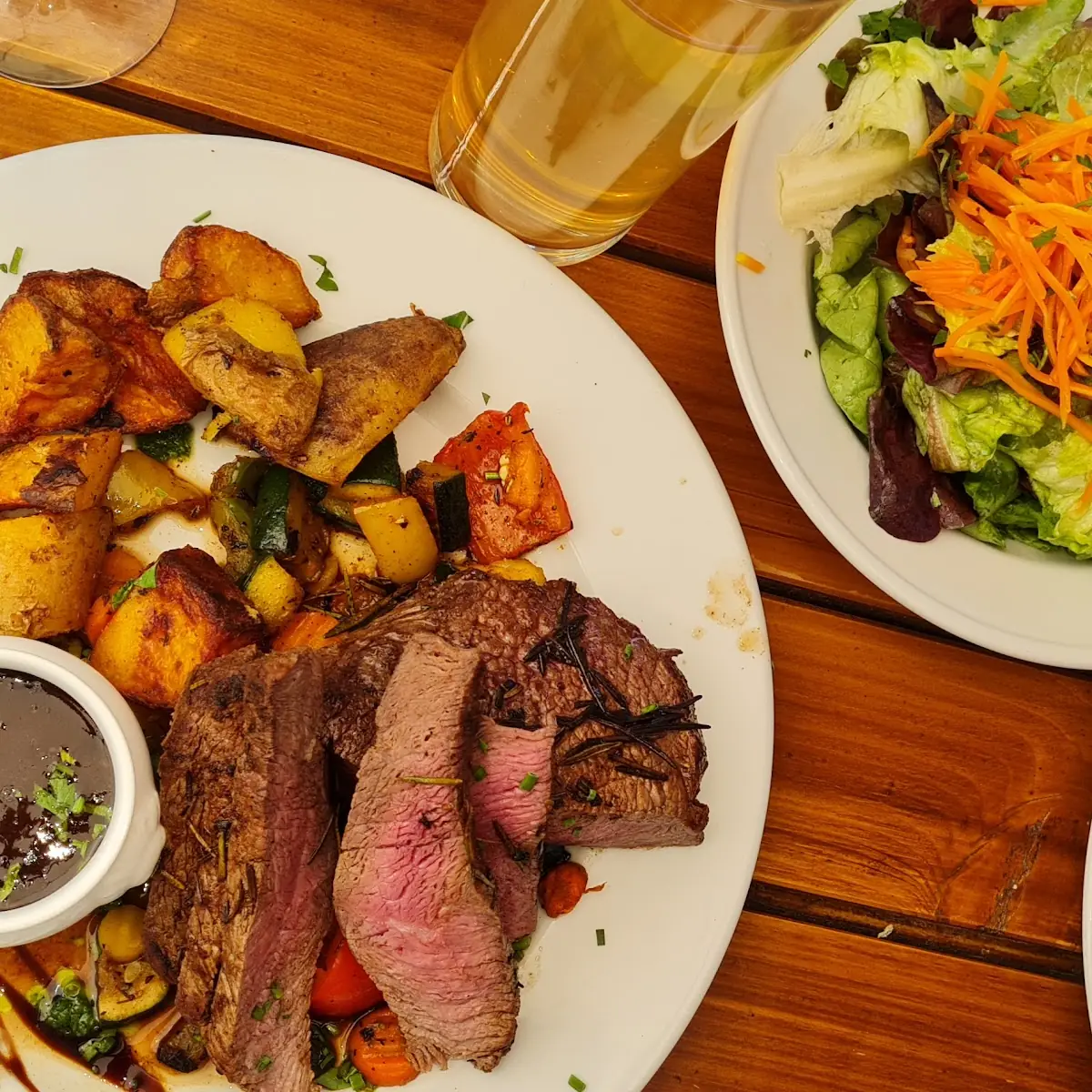 Angus- Weiderinder- Steak Mit Bratkartoffeln