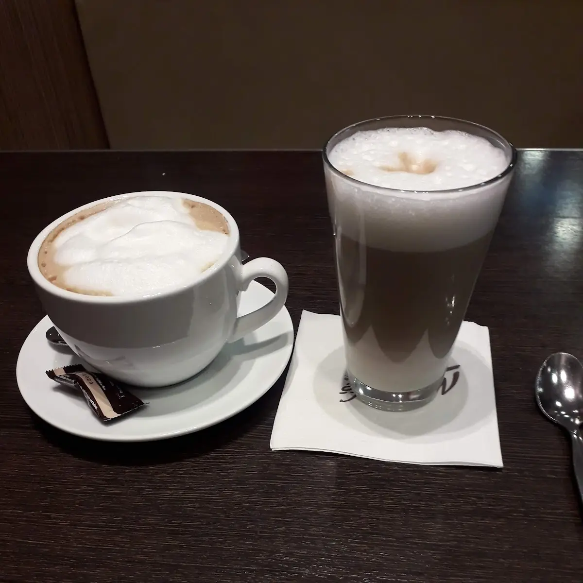 Caffe Latte Macchiato Und Cappuccino