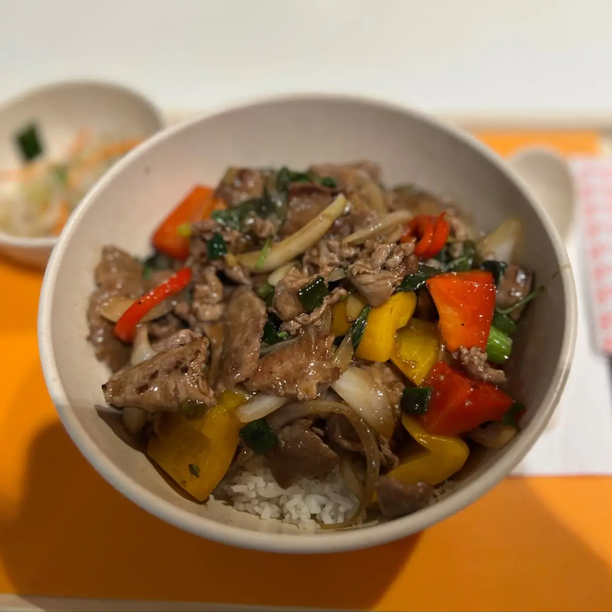 Reisschale Chili Ente