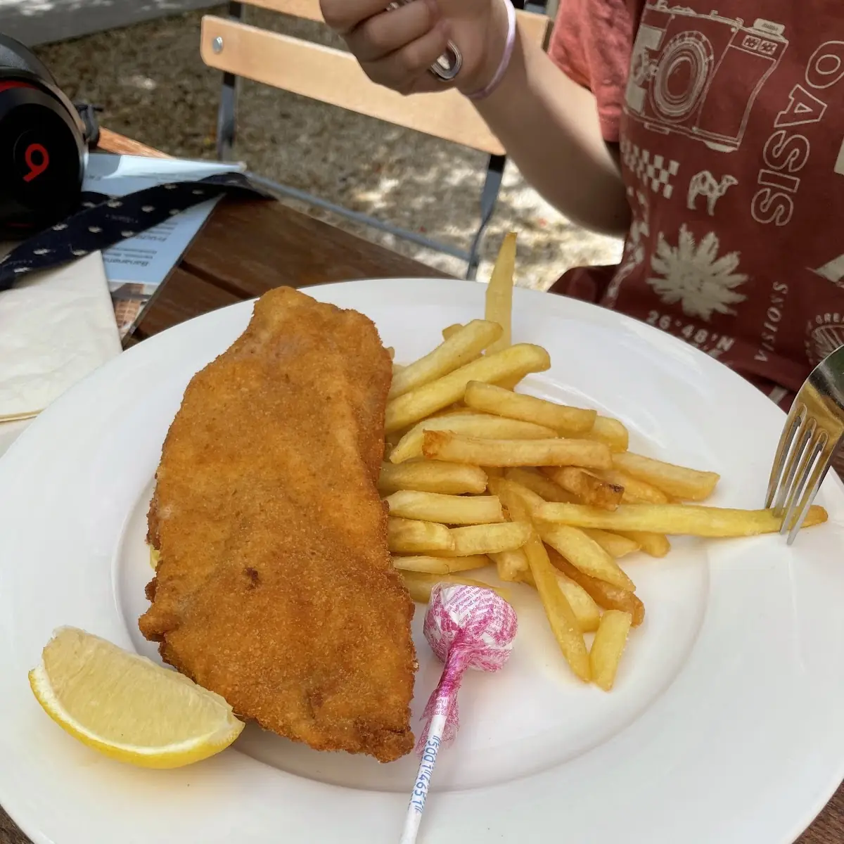 Hühnerschnitzel Mit Pommes