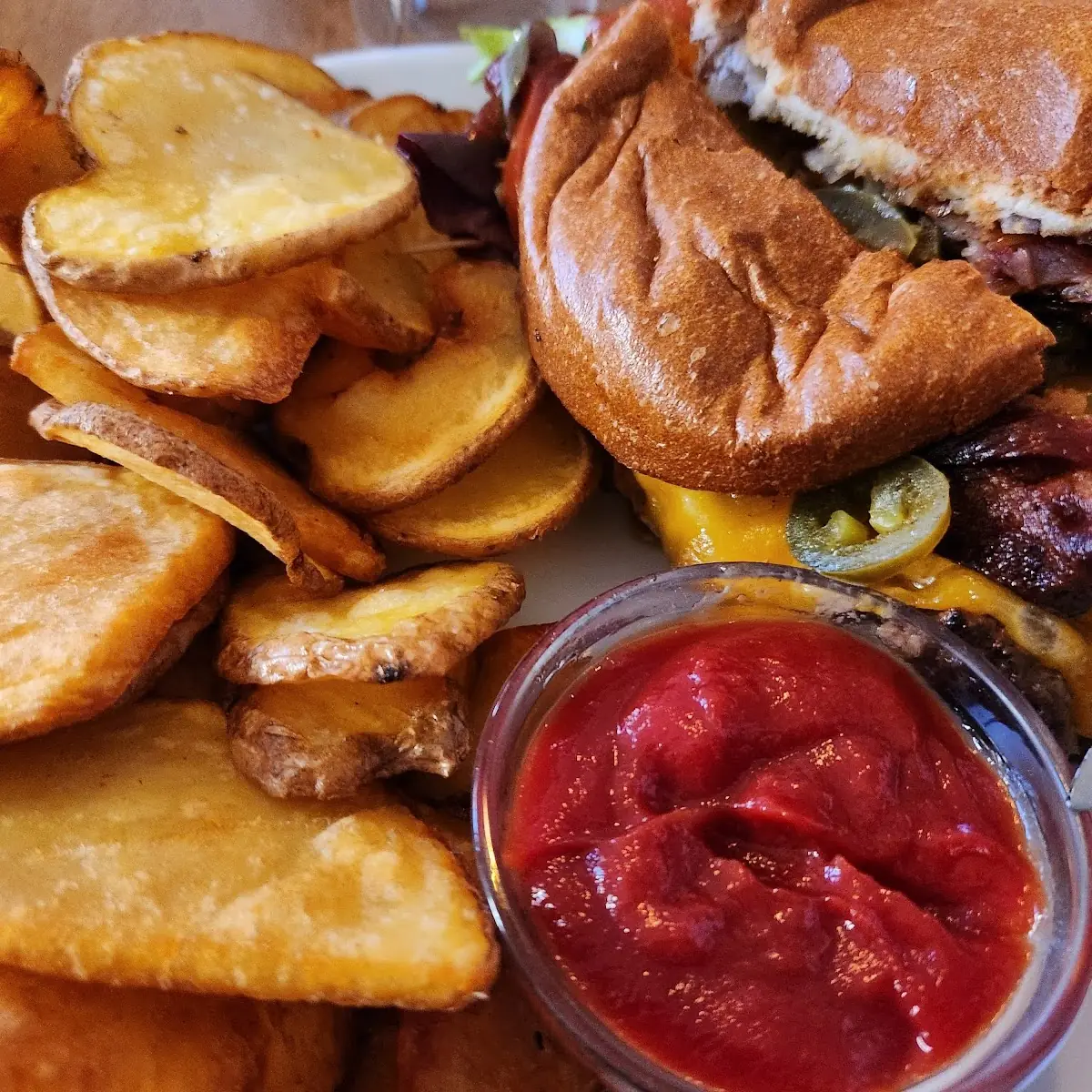Yeager Burger and Fries