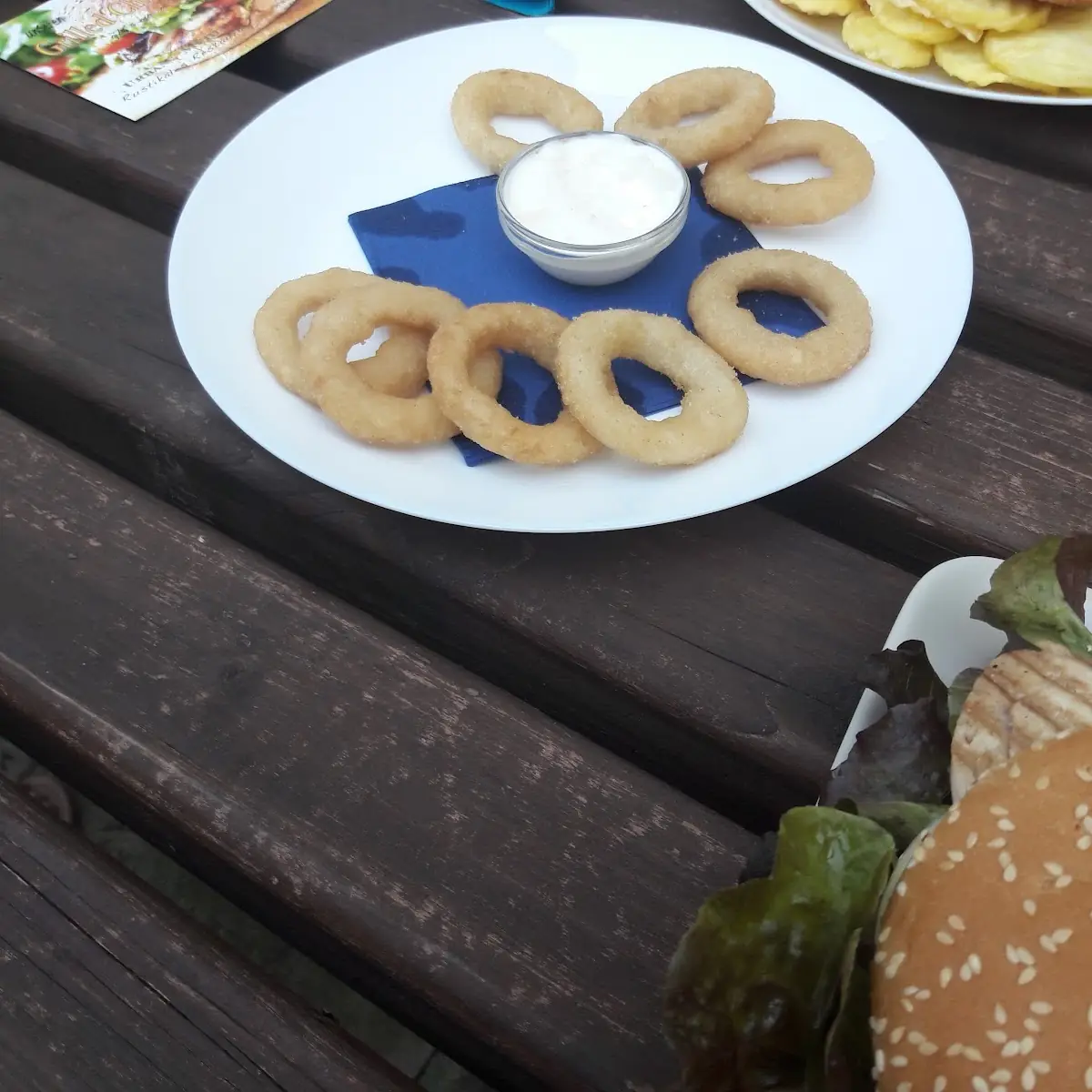 Gebackene Zwiebelringe