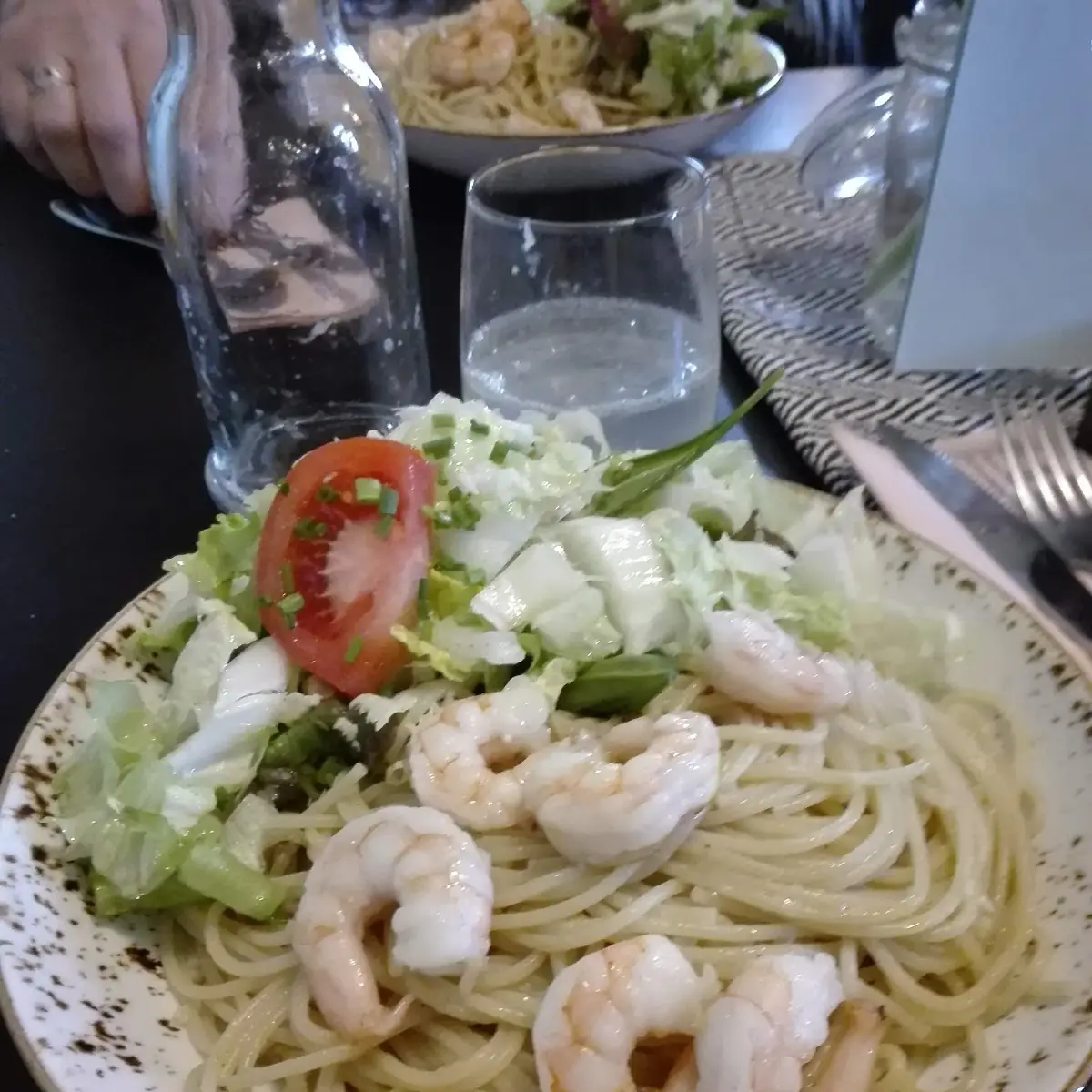 Spagheti Mit Garnelen