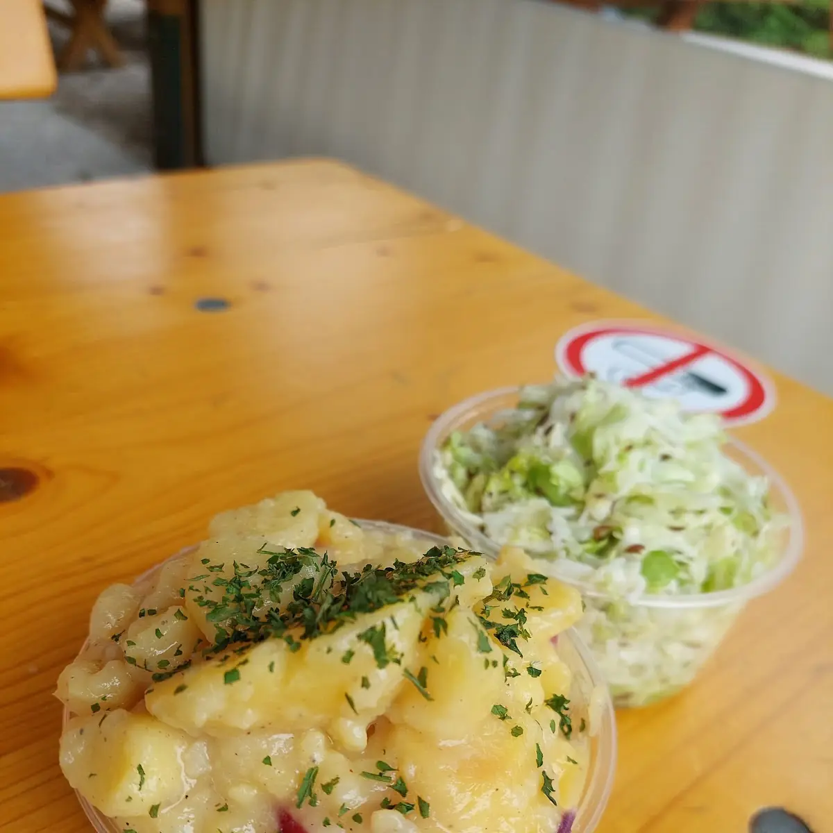 Köstlicher Selber Gemachter Kartoffel Und Krautsalat