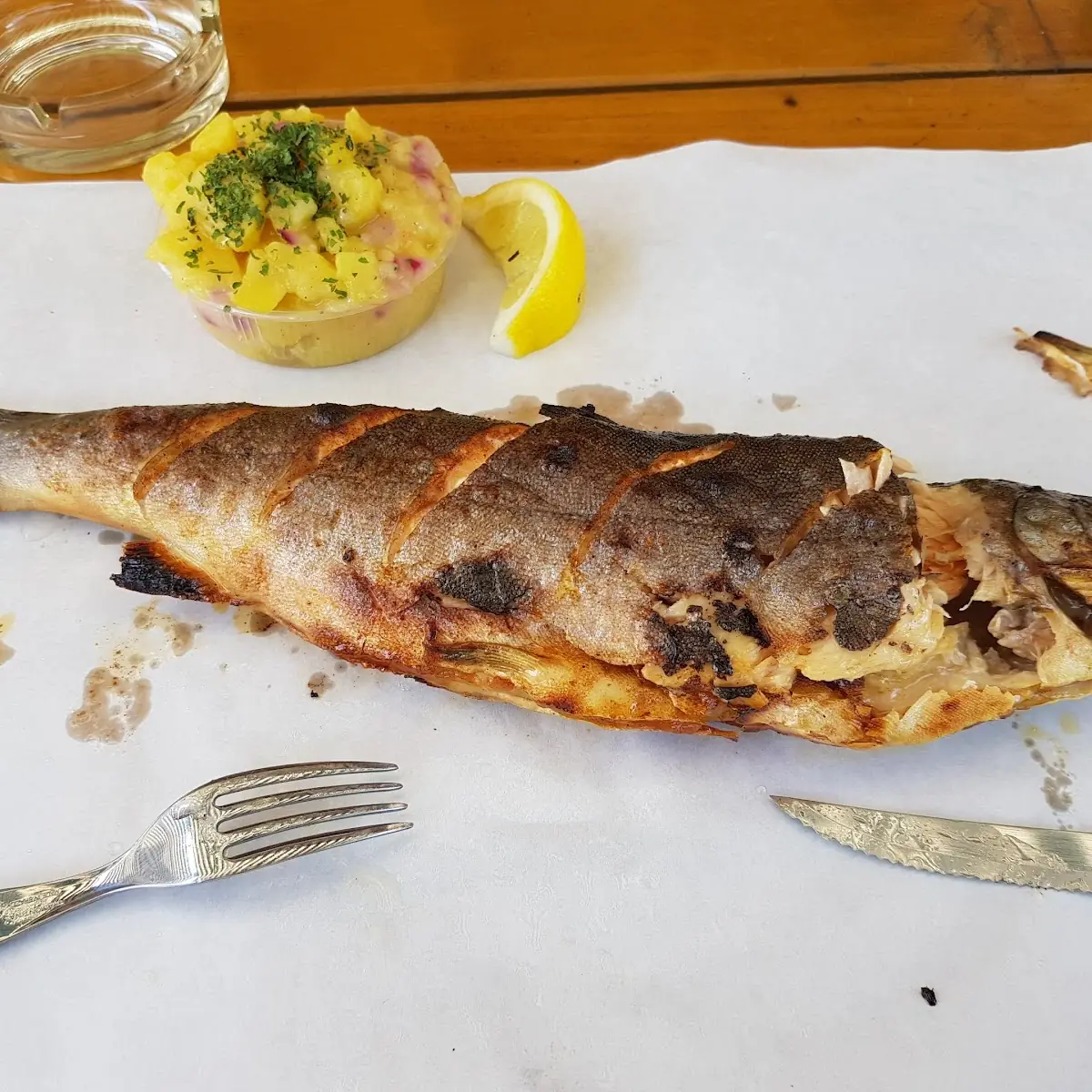Steckerlfisch Makrele Mit Kartoffelsalat