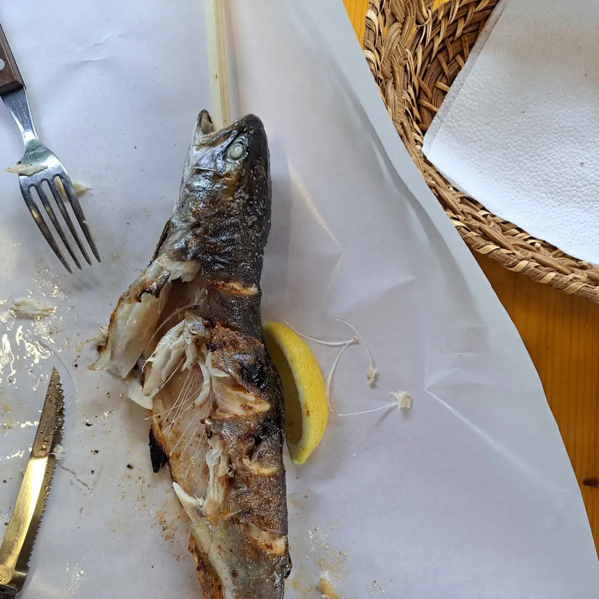 Steckerlfisch Saibling