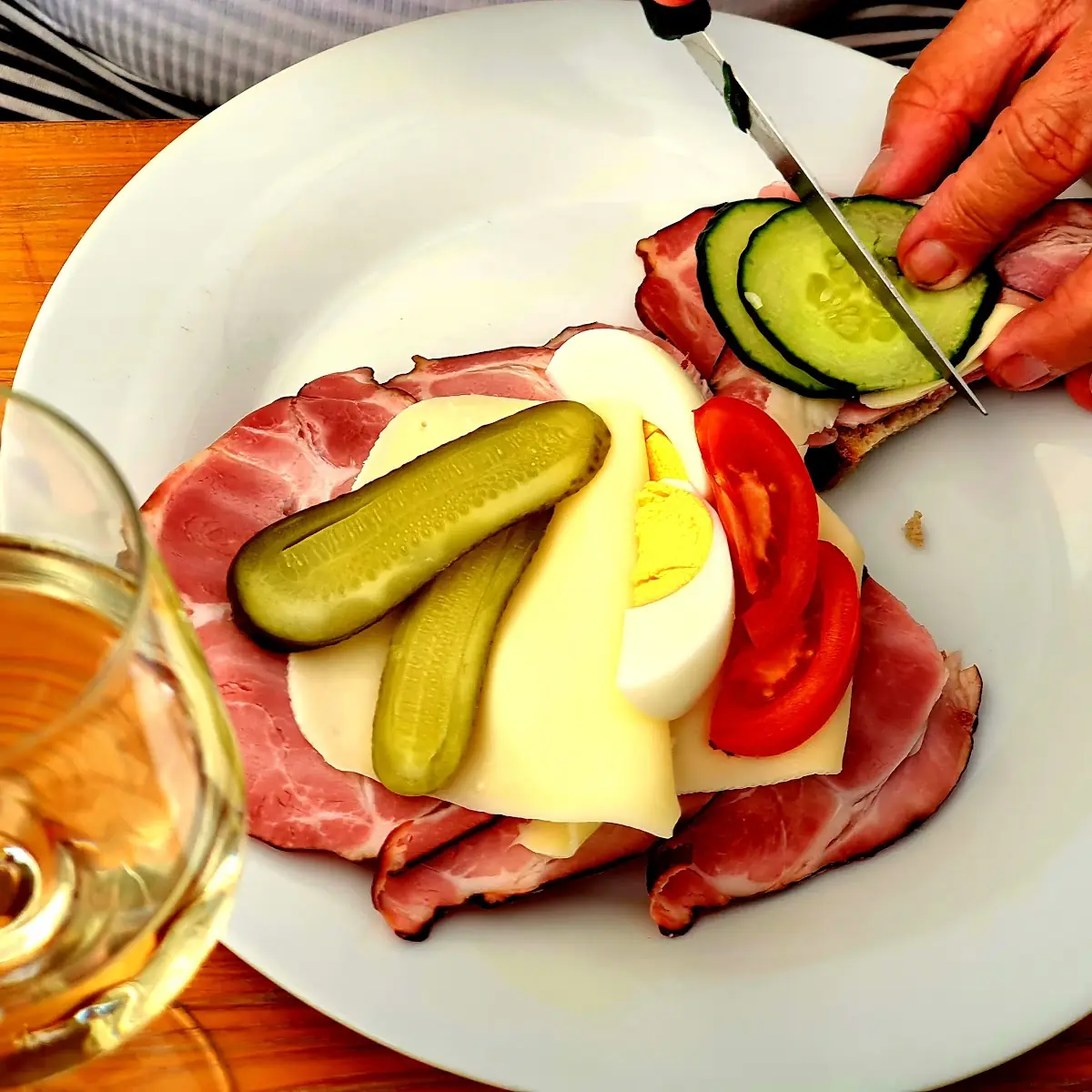 Schweinsschinken Mit Dekoration