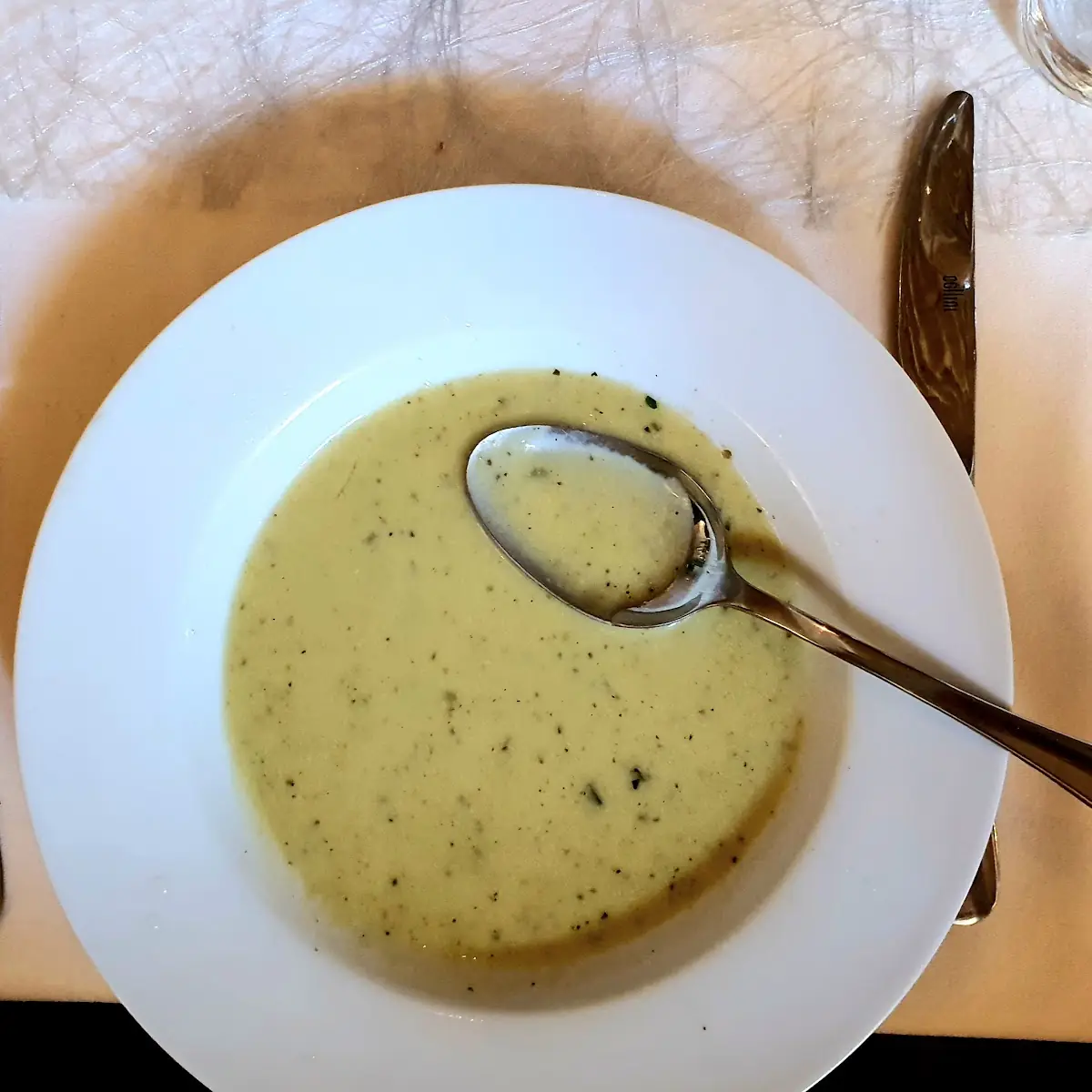 Zuchinicremesuppe