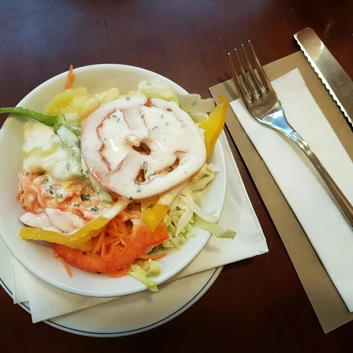 Kleiner Salat Als Beilage Zum Tagesgericht