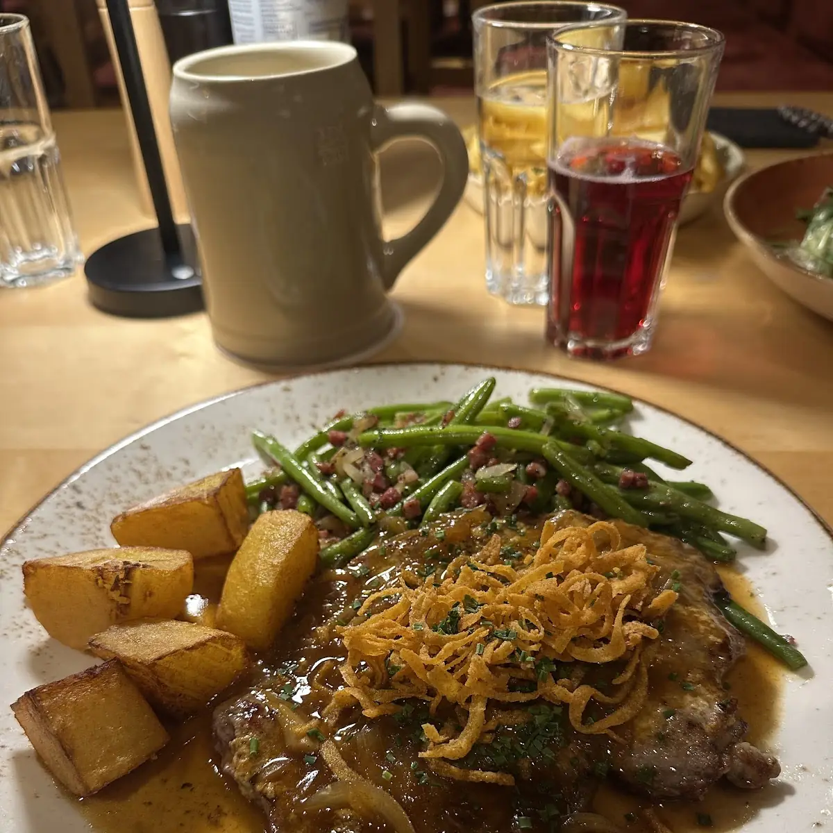 Zwiebelrostbraten Mit Kartoffel