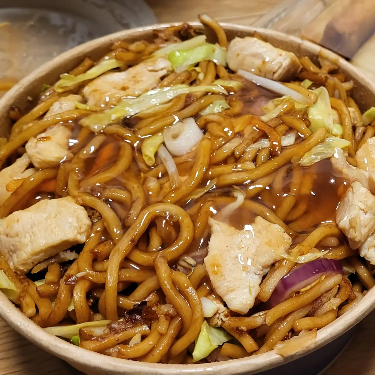 Noodle with Chicken Non Crispy Sweet and Sour