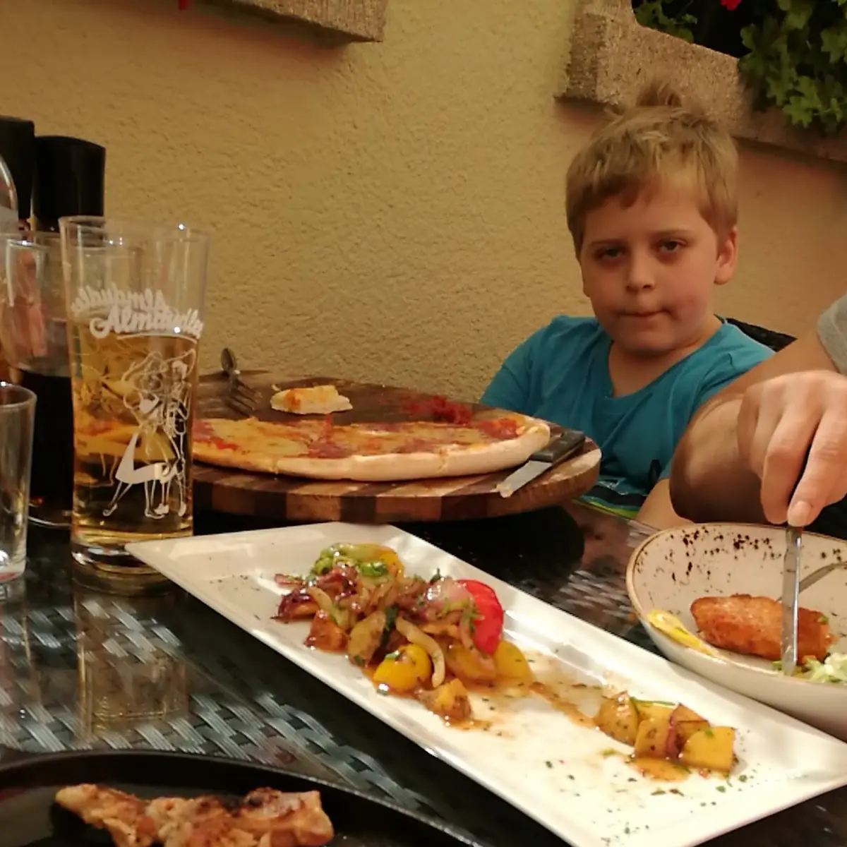 Schweine Steak Mit Röstgemüse