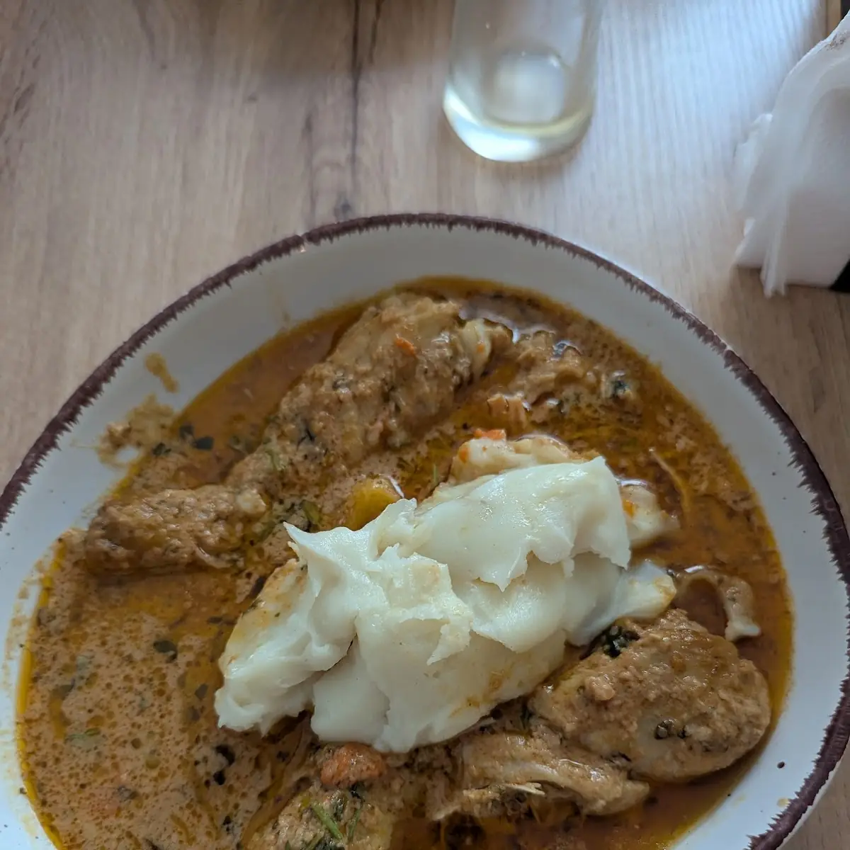 African Peanut Stew Mit Fufu