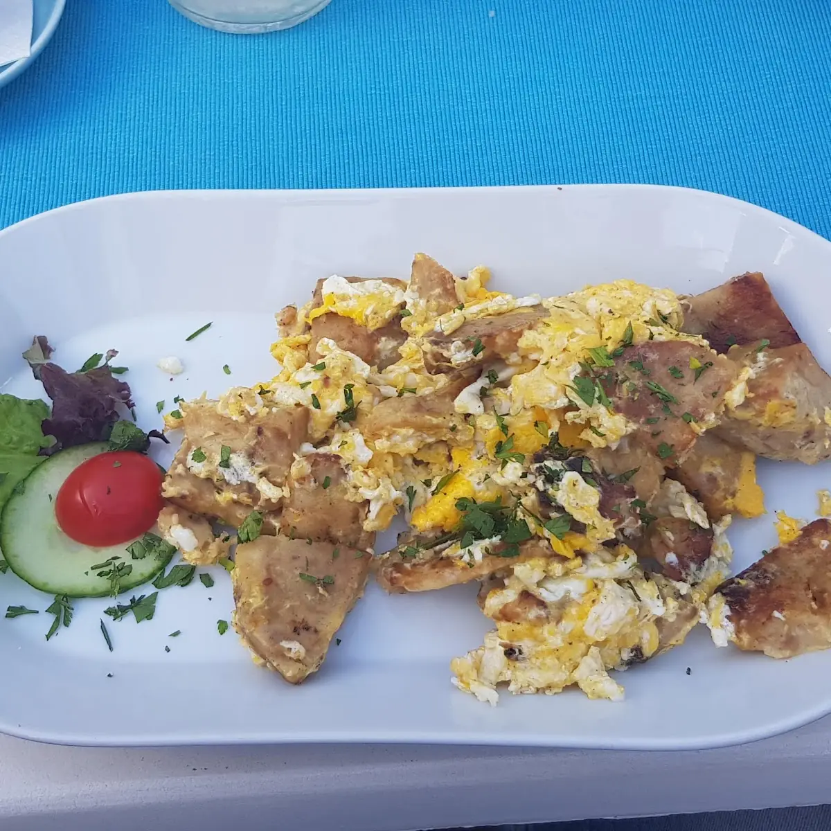 Gröstete Knödel Mit Ei