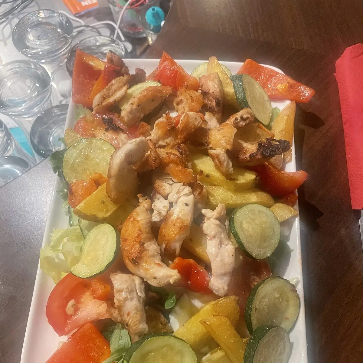 Hühnerstreifensalat