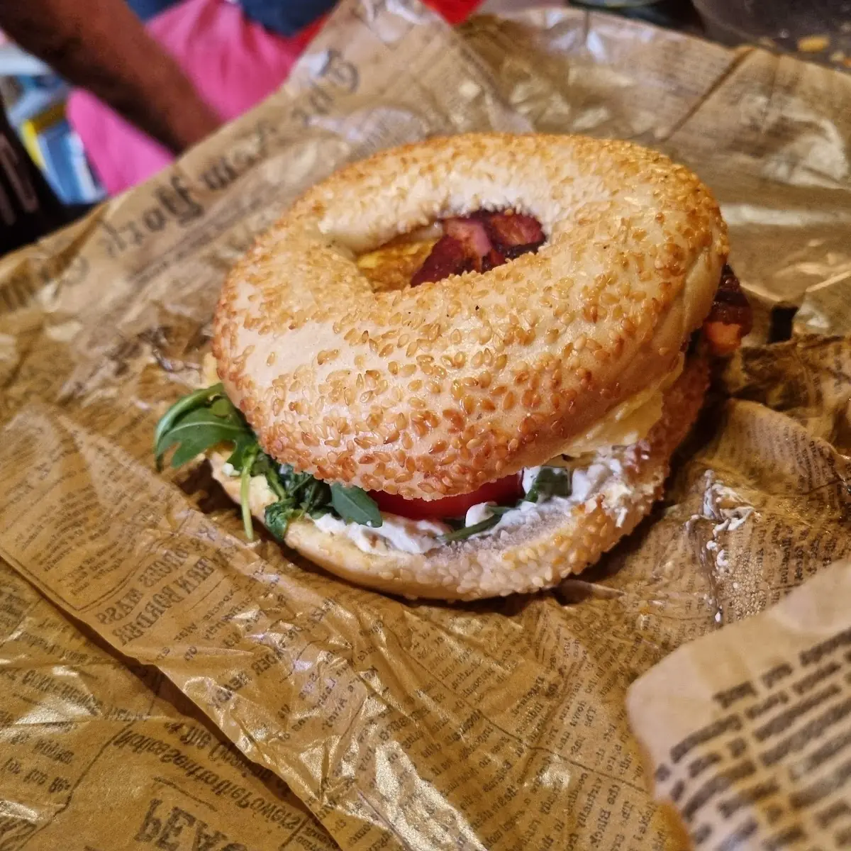 Bagel Mit Speck