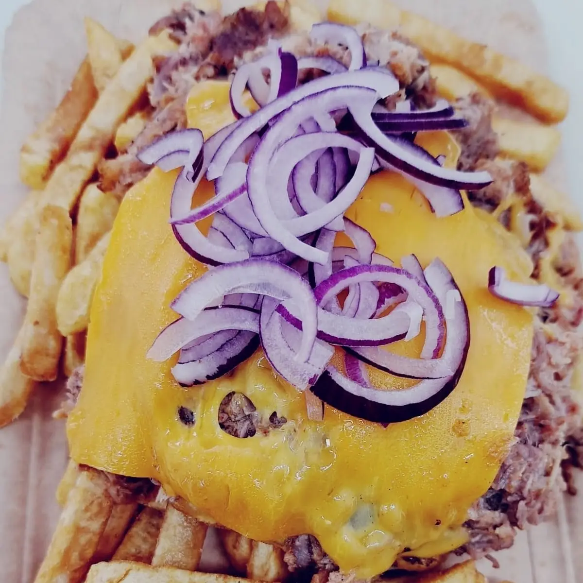 Pulled Pork Cheese Teller