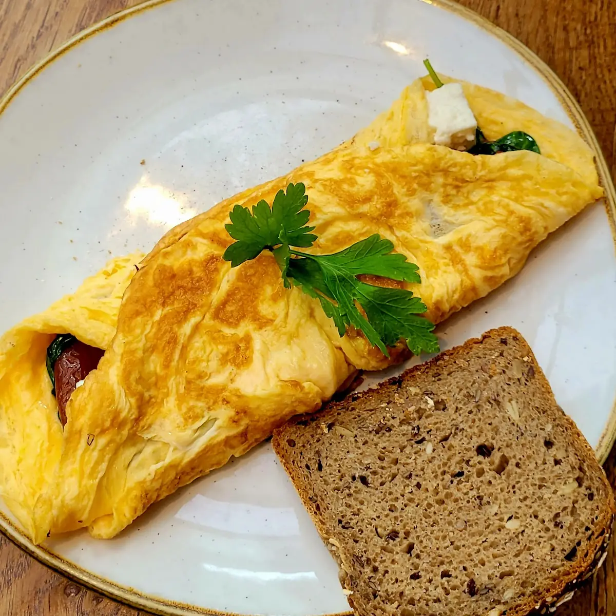 Französisches Omlett Mit Fetal