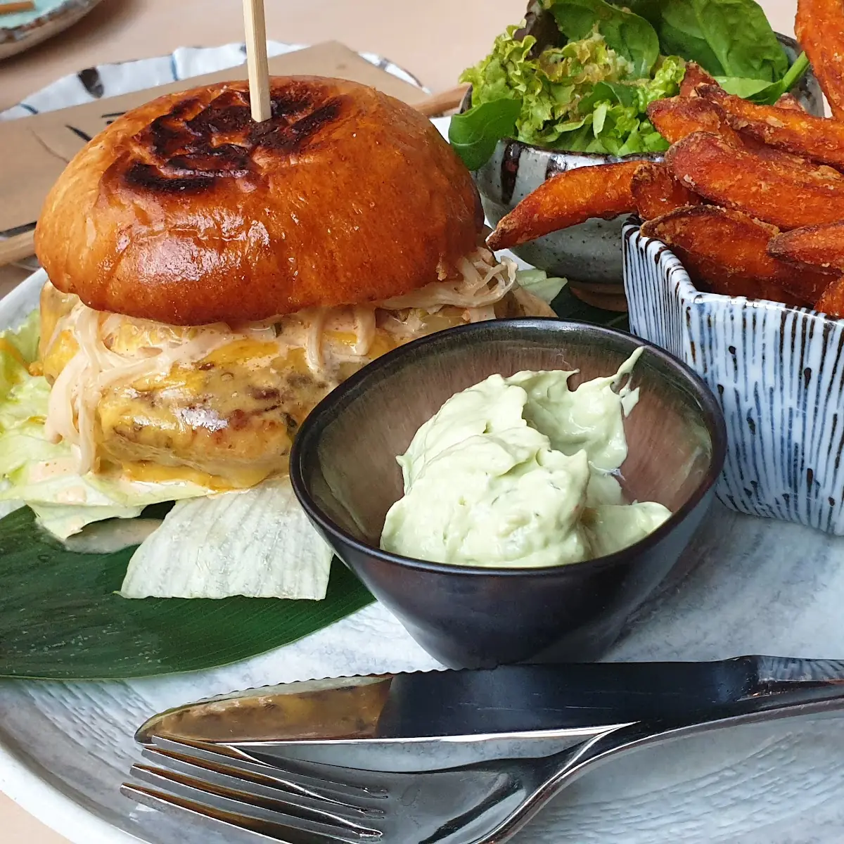 Kimchi Chicken Burger