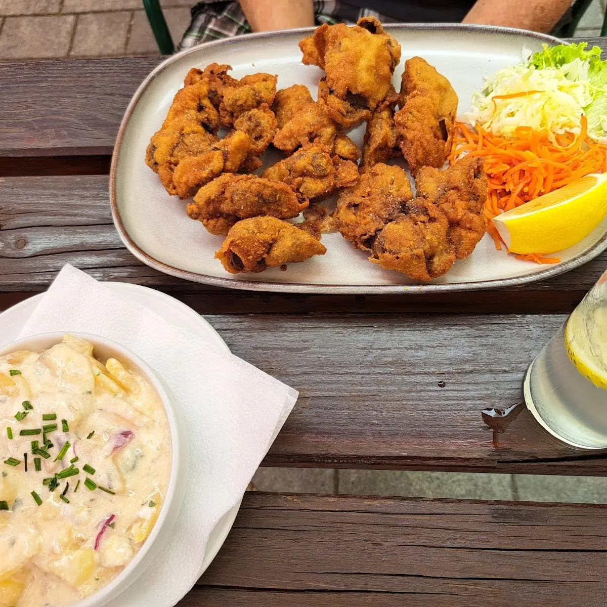 Gebackene Leber Mit Kartoffelsalat