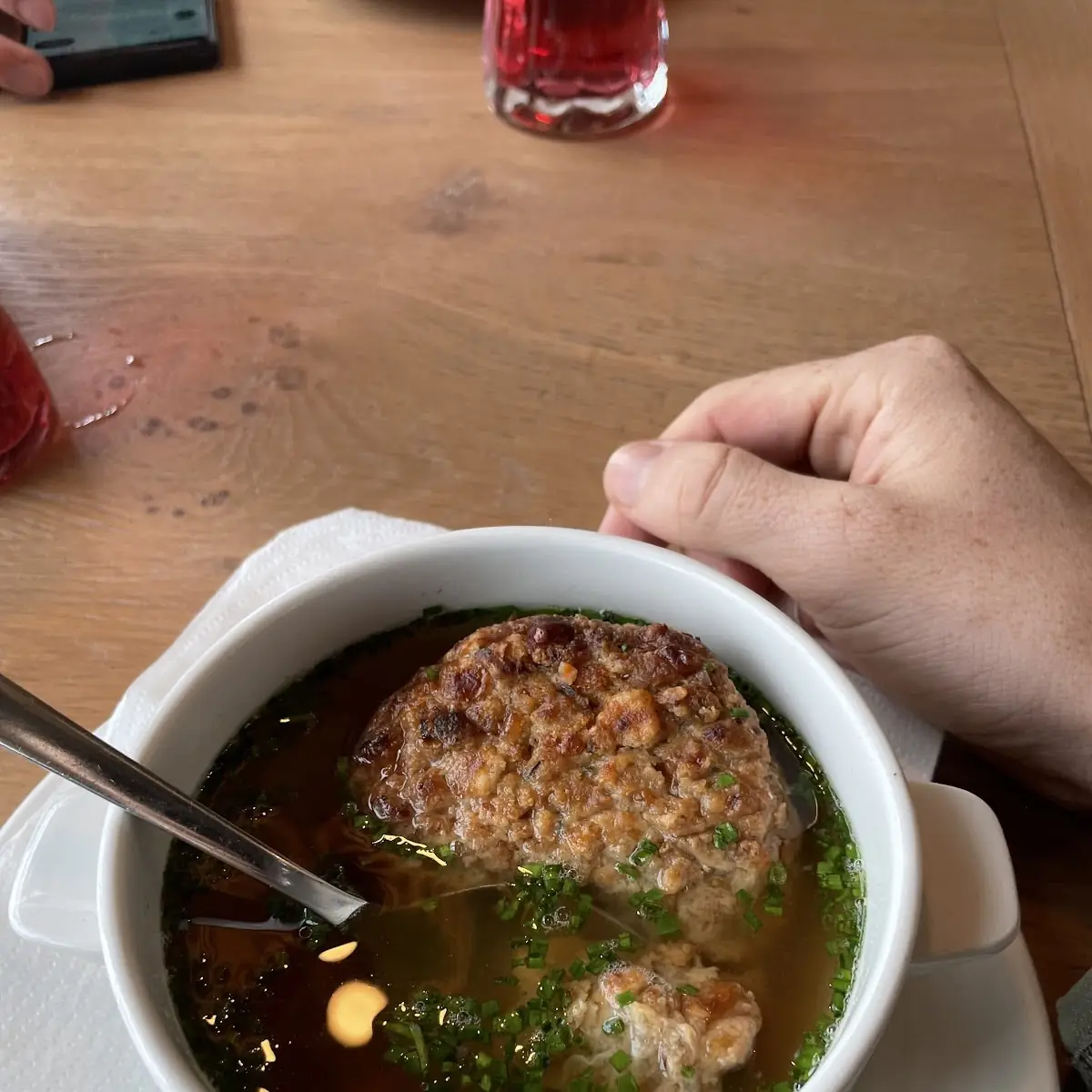 Kaspressknödelsuppe