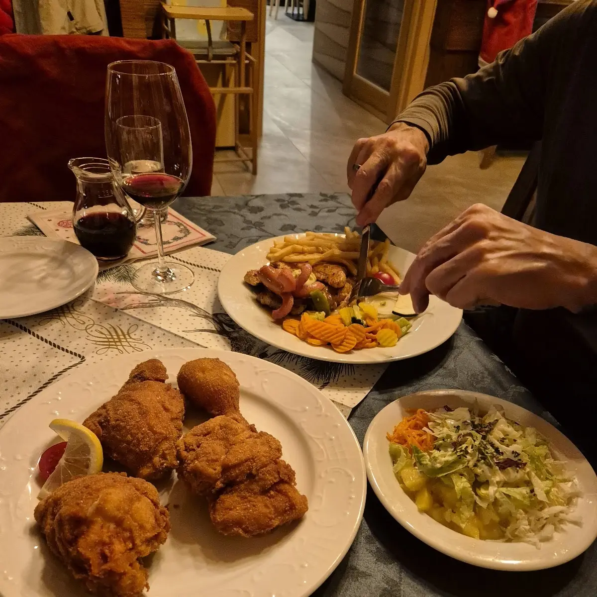 Backhendl Grillteller