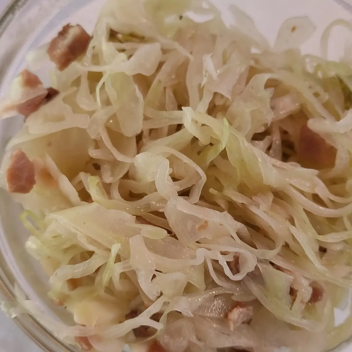 Kraut Salat Mit Speck Würfeln