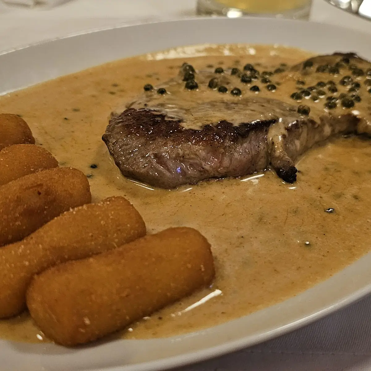 Rumpsteak In Pfeffersoße