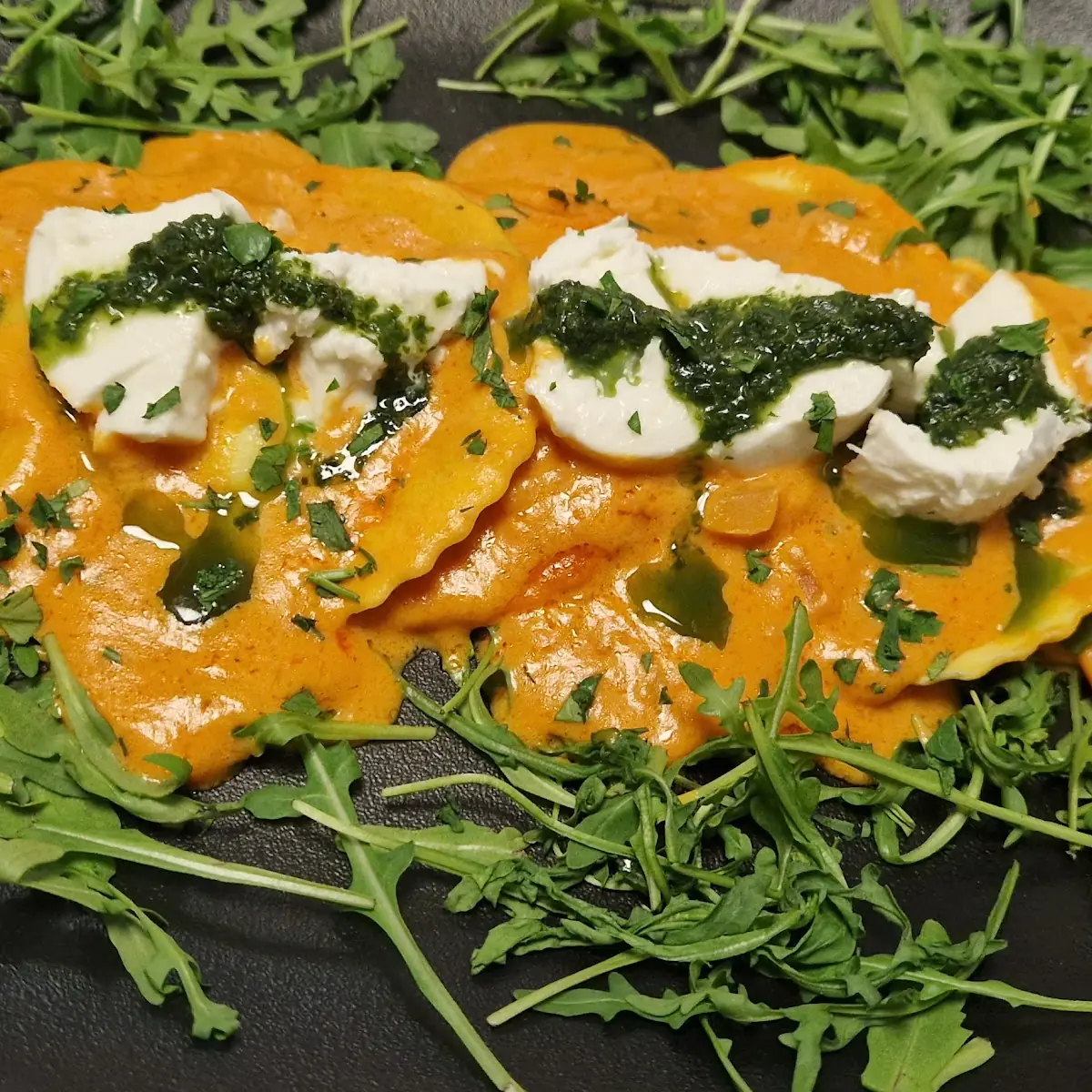 Ravioli Riccota Spinaci Con Bufala