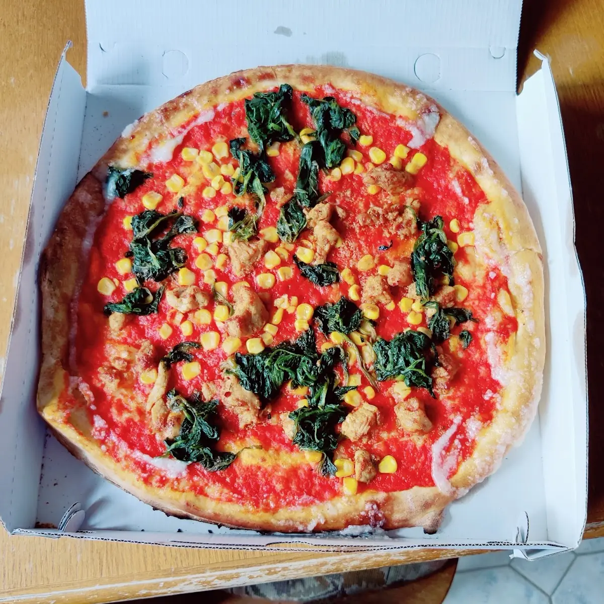 Marinara Mit Spinat Und Hühnerfleisch