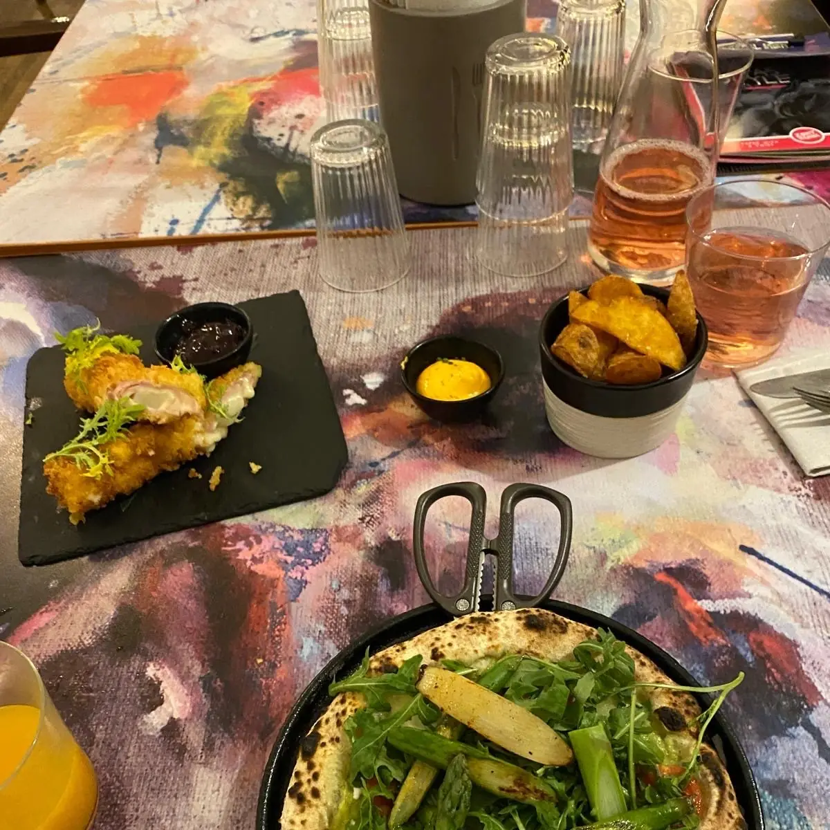 Spargel Pizza