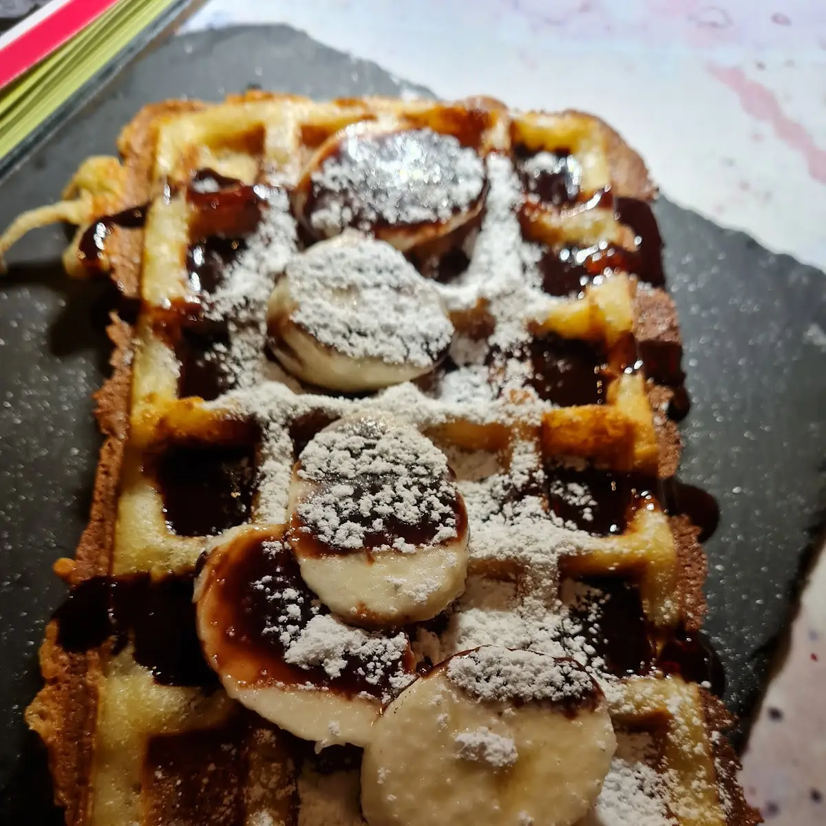 Waffel Mit Banane